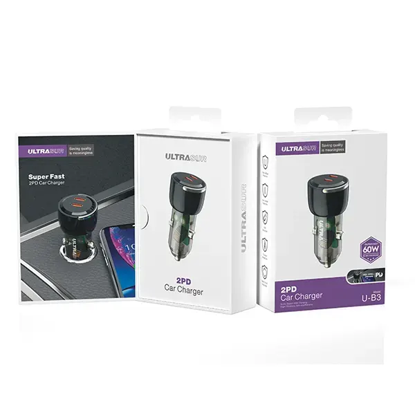 شارژر فندکی 60 وات اولتراسور مدل U-B3